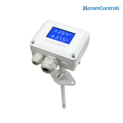 مستشعر درجة الحرارة الرطوبة الصناعية متعددة الاستخدامات -40C · · · 80C لتركيب الجدار / القناة