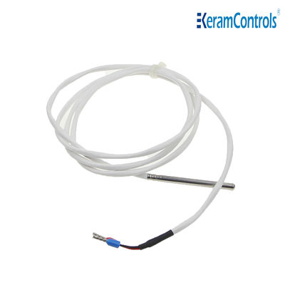 PTFE PT100 PT1000 مستشعرات درجة حرارة مقاومة للماء 2 سلك