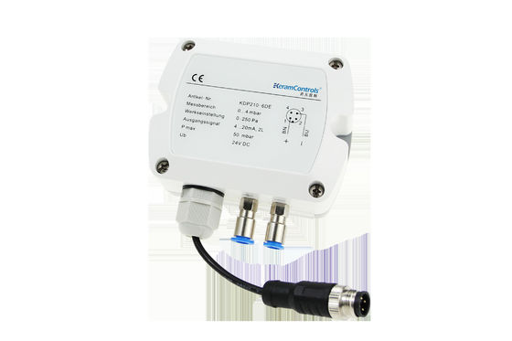 KDP210AC RS485 شاشة LCD Hvac ناقل الضغط التفاضلي للغرفة النظيفة