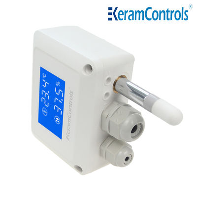 أجهزة نقل درجة الحرارة الرقمية مثبتة على قناة الهواء 0-10 فولت M16