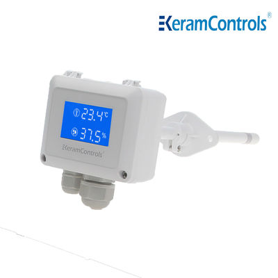 أجهزة نقل درجة الحرارة الرقمية مثبتة على قناة الهواء 0-10 فولت M16